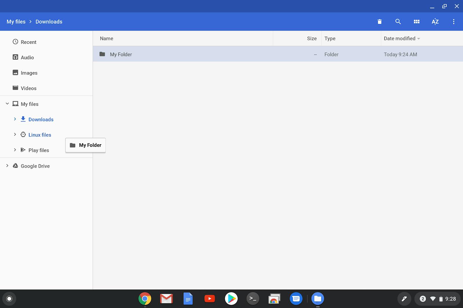 linux セットアップ chromeos